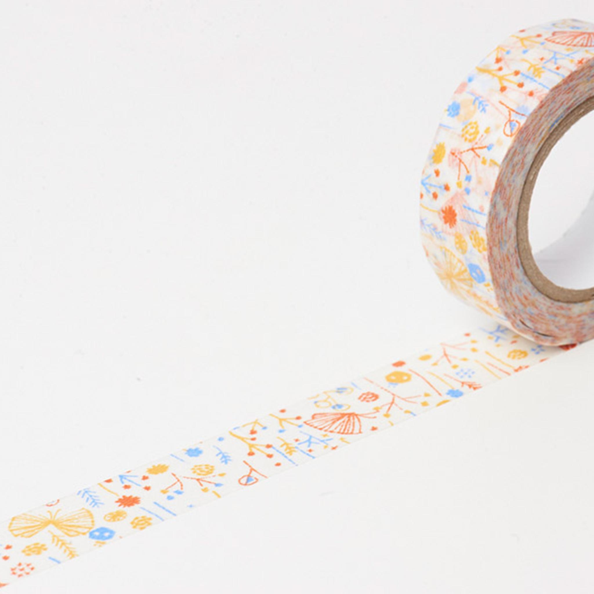 Classiky Shigemi Blue Washi Tape (15mm x 10m) - Smidapaper Ikigai Shop