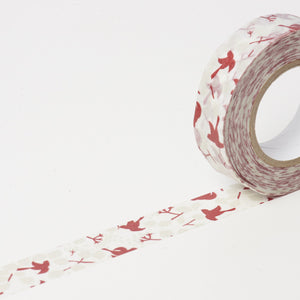 Classiky Message Bird Rouge Washi Tape (15mm x 15m) - Smidapaper Ikigai Shop