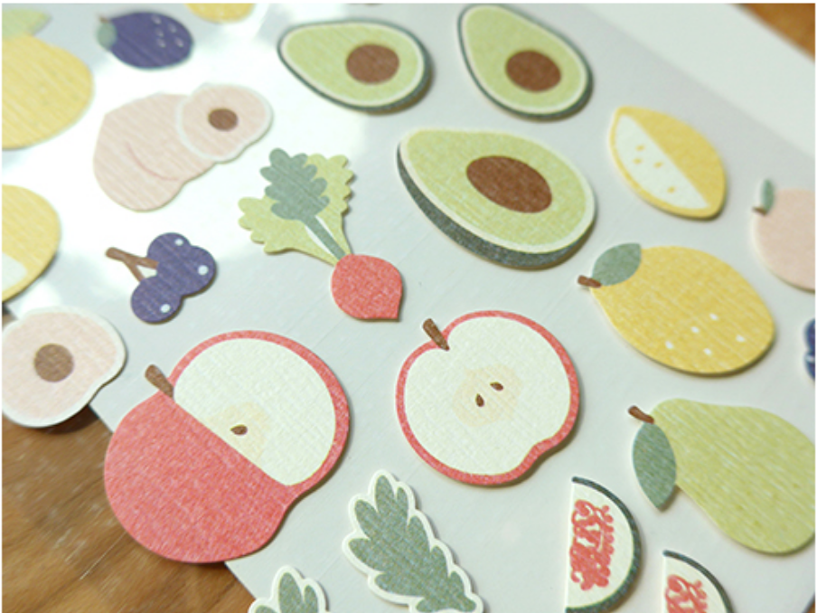 Suatelier Fresh Fruits Stickers - Smidapaper Ikigai Shop