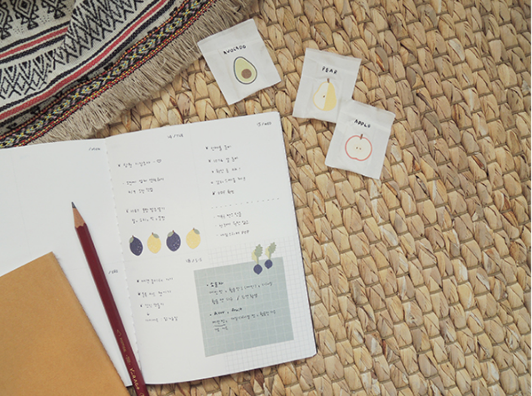 Suatelier Fresh Fruits Stickers - Smidapaper Ikigai Shop