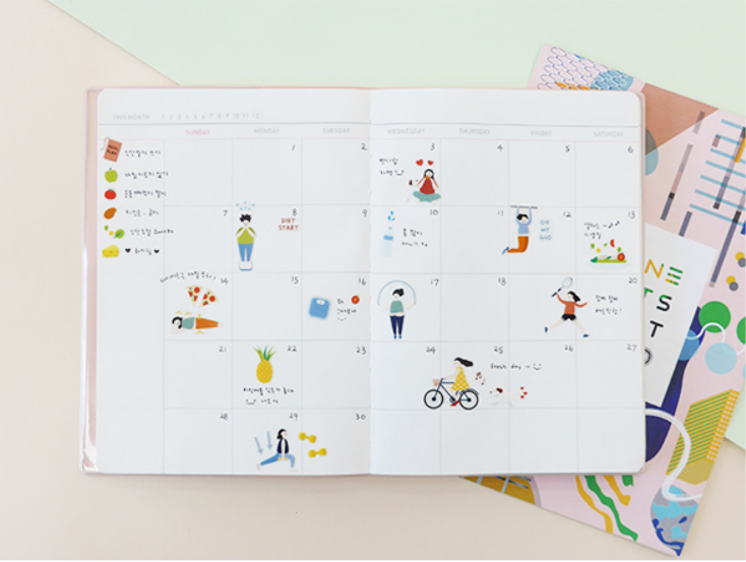Suatelier Diet Stickers - Smidapaper Ikigai Shop