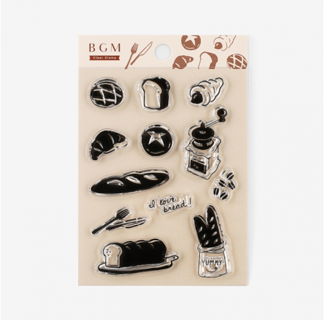 BGM Bakery Clear Stamp - Smidapaper Ikigai Shop