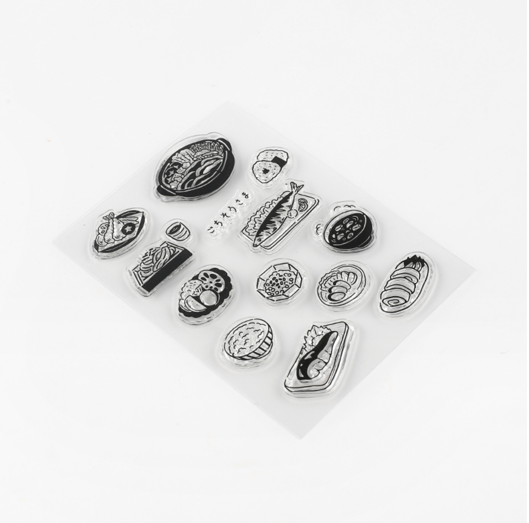 BGM Japanese Food Clear Stamp - Smidapaper Ikigai Shop