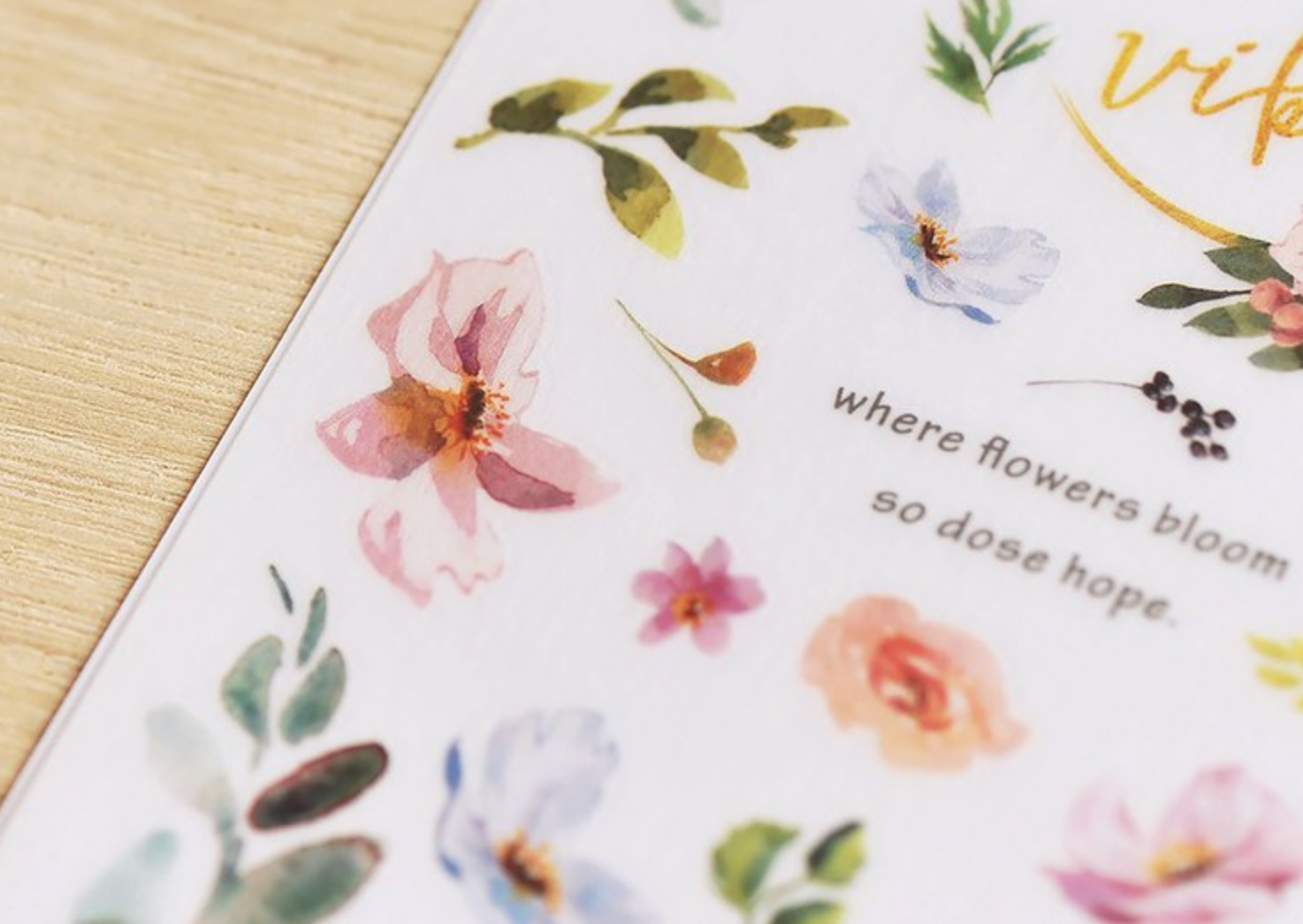 MU Print-On Stickers-118 Spring Vibes - Smidapaper Ikigai Shop