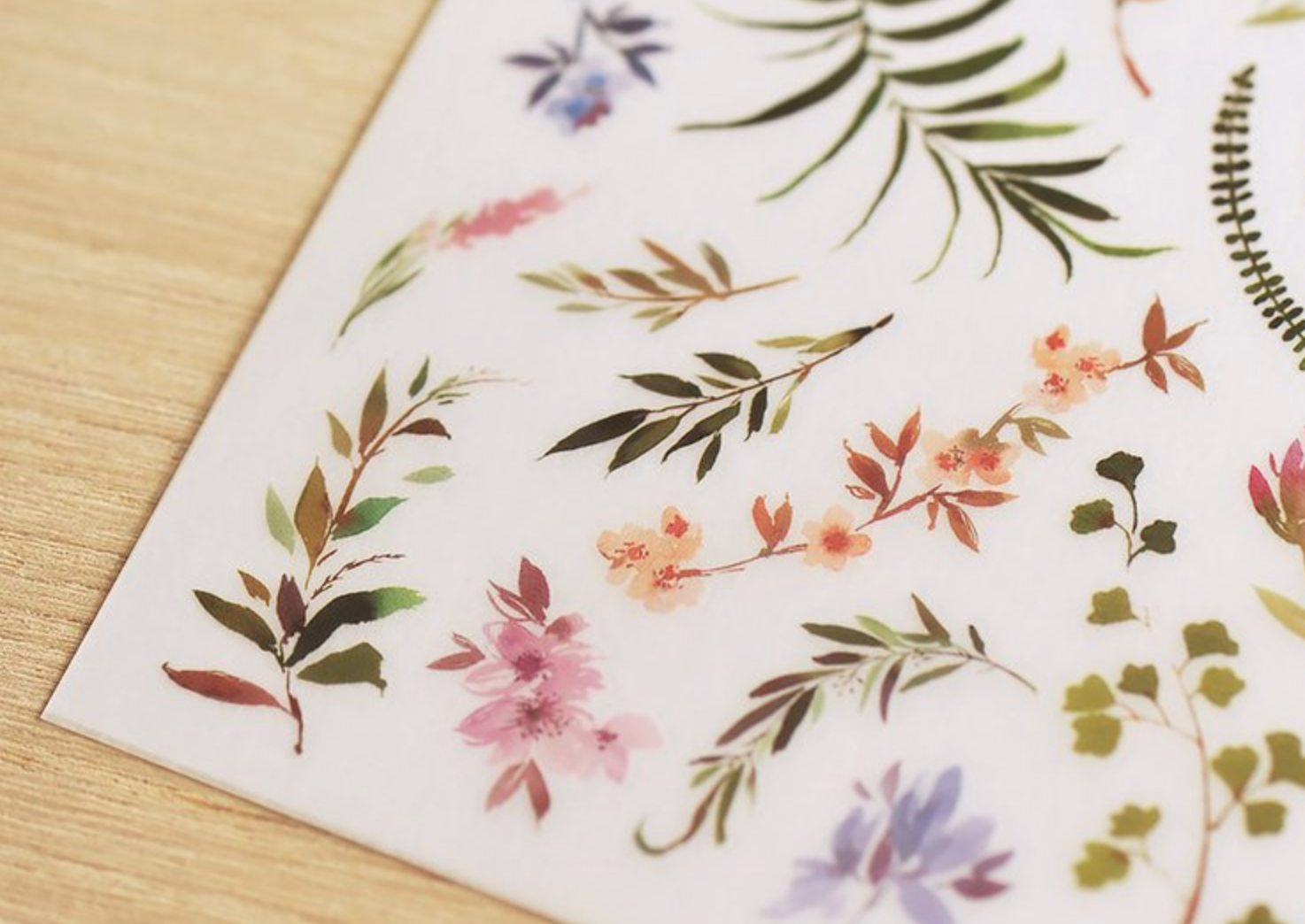 MU Print-On Stickers-120 Let Nature Surround - Smidapaper Ikigai Shop