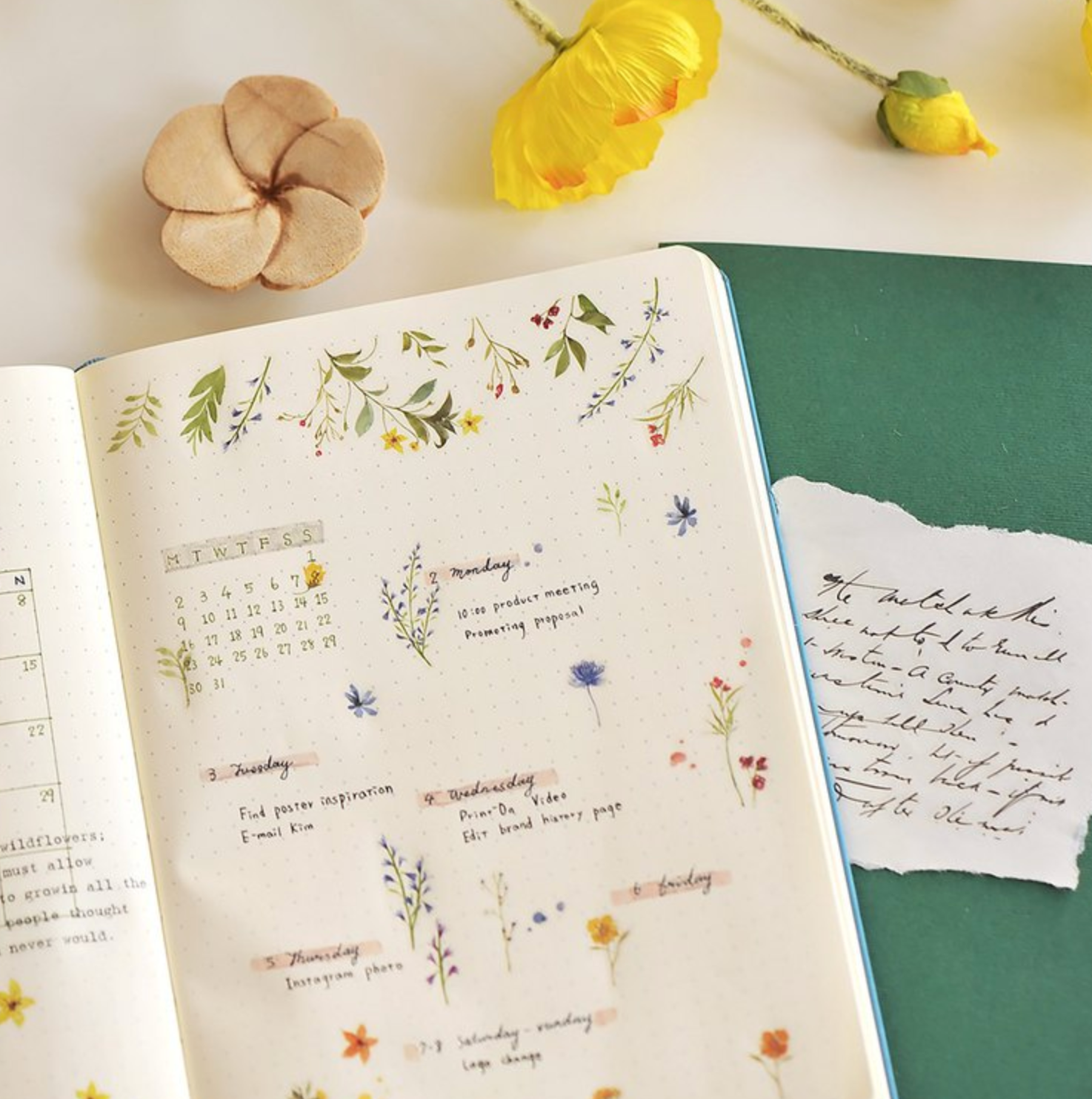 MU Print-On Stickers-121 Like Wildflowers - Smidapaper Ikigai Shop