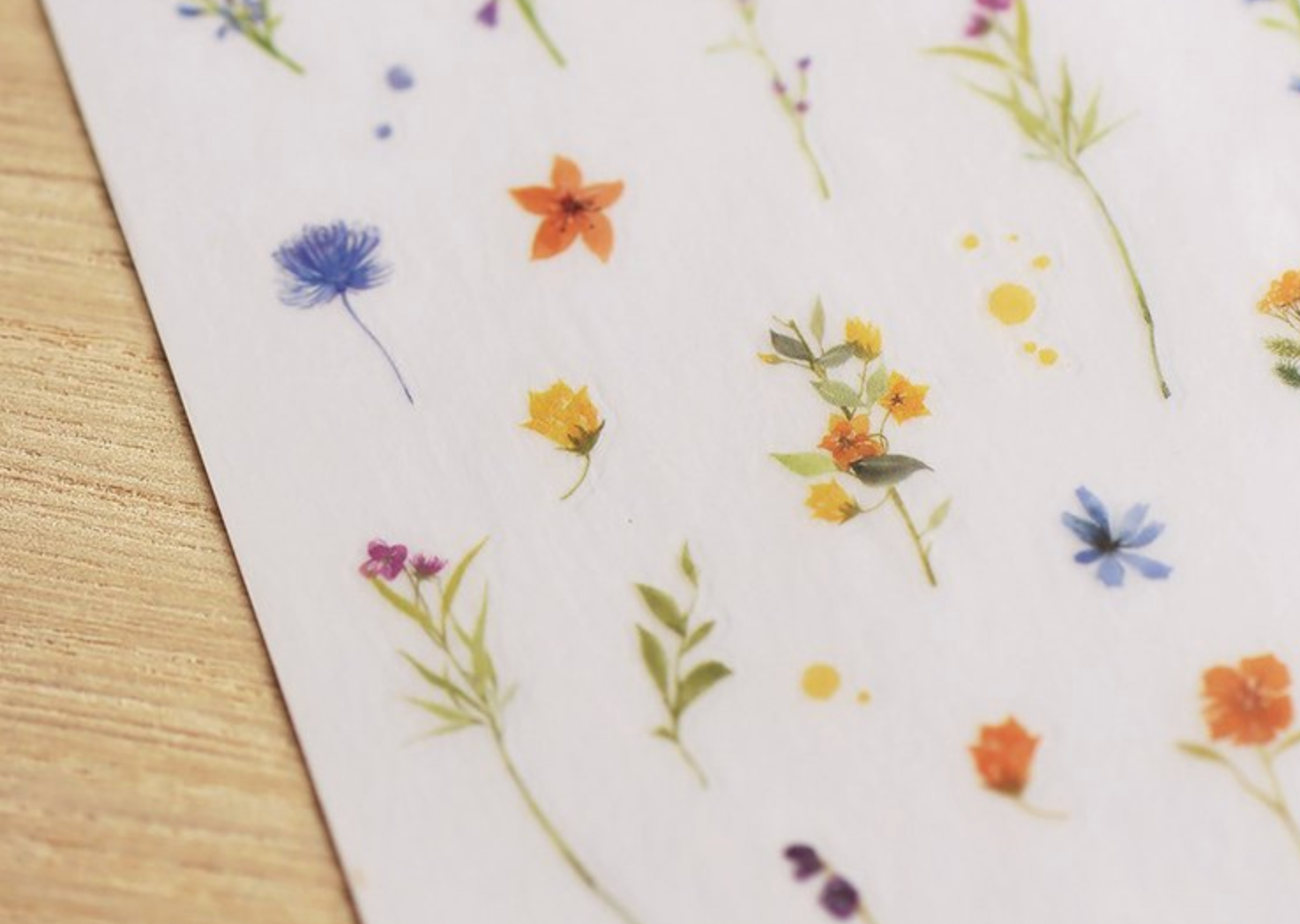 MU Print-On Stickers-121 Like Wildflowers - Smidapaper Ikigai Shop