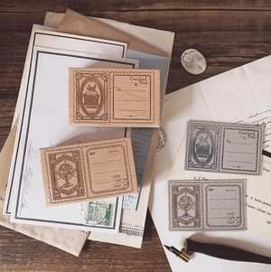 Penny.fei Vintage Stamp Labels (2 types) - Smidapaper Ikigai Shop