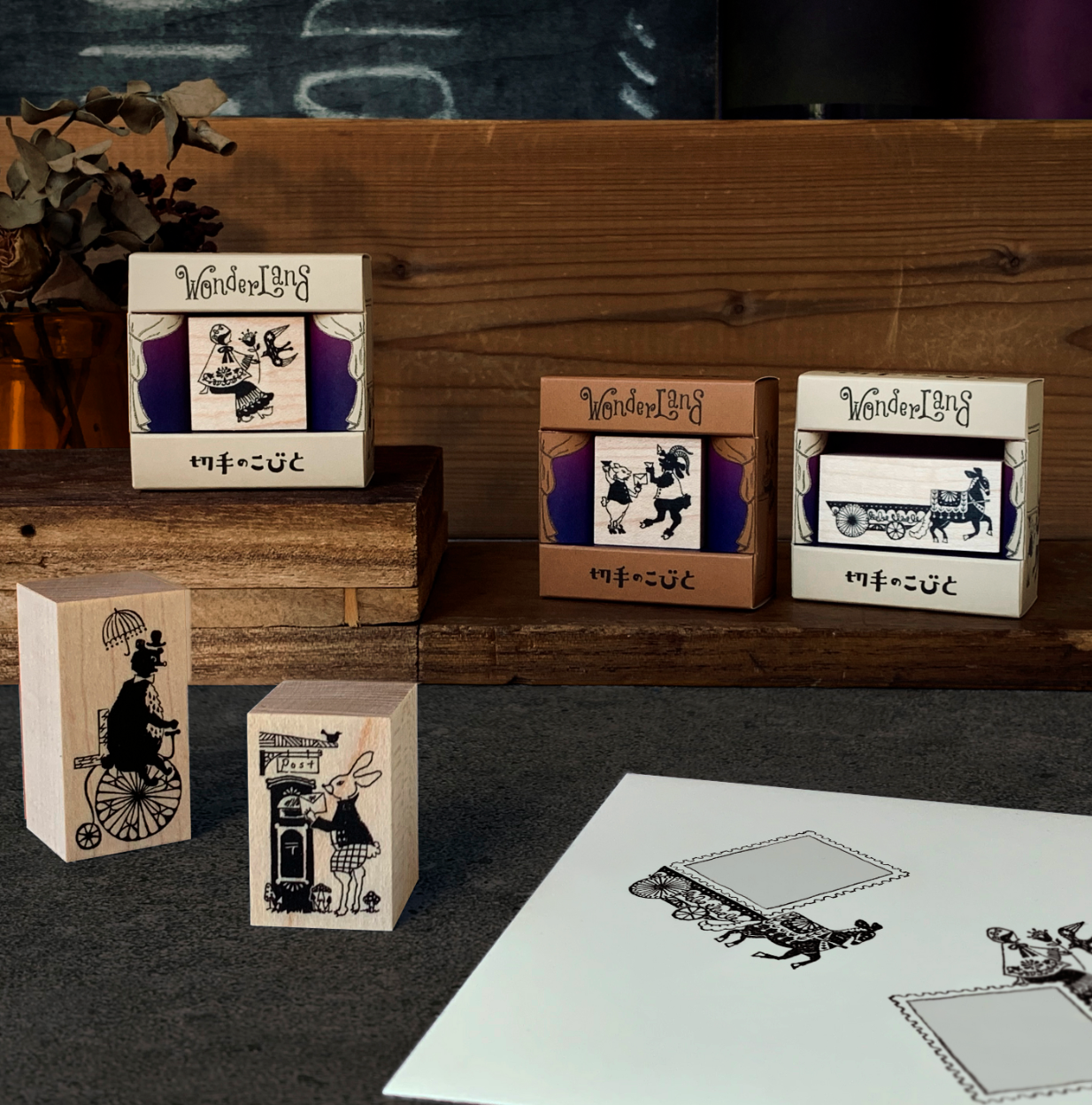 Wonderland: Rabbit Emil and a Letter Stamp - Smidapaper Ikigai Shop