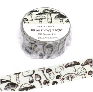Papier Platz Washi Tape - Toadstools and Mushrooms - Smidapaper Ikigai Shop