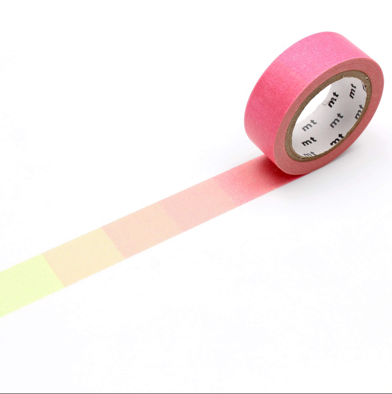 MT Deco Washi Tape Fluorescent Pink and Green - Smidapaper Ikigai Shop