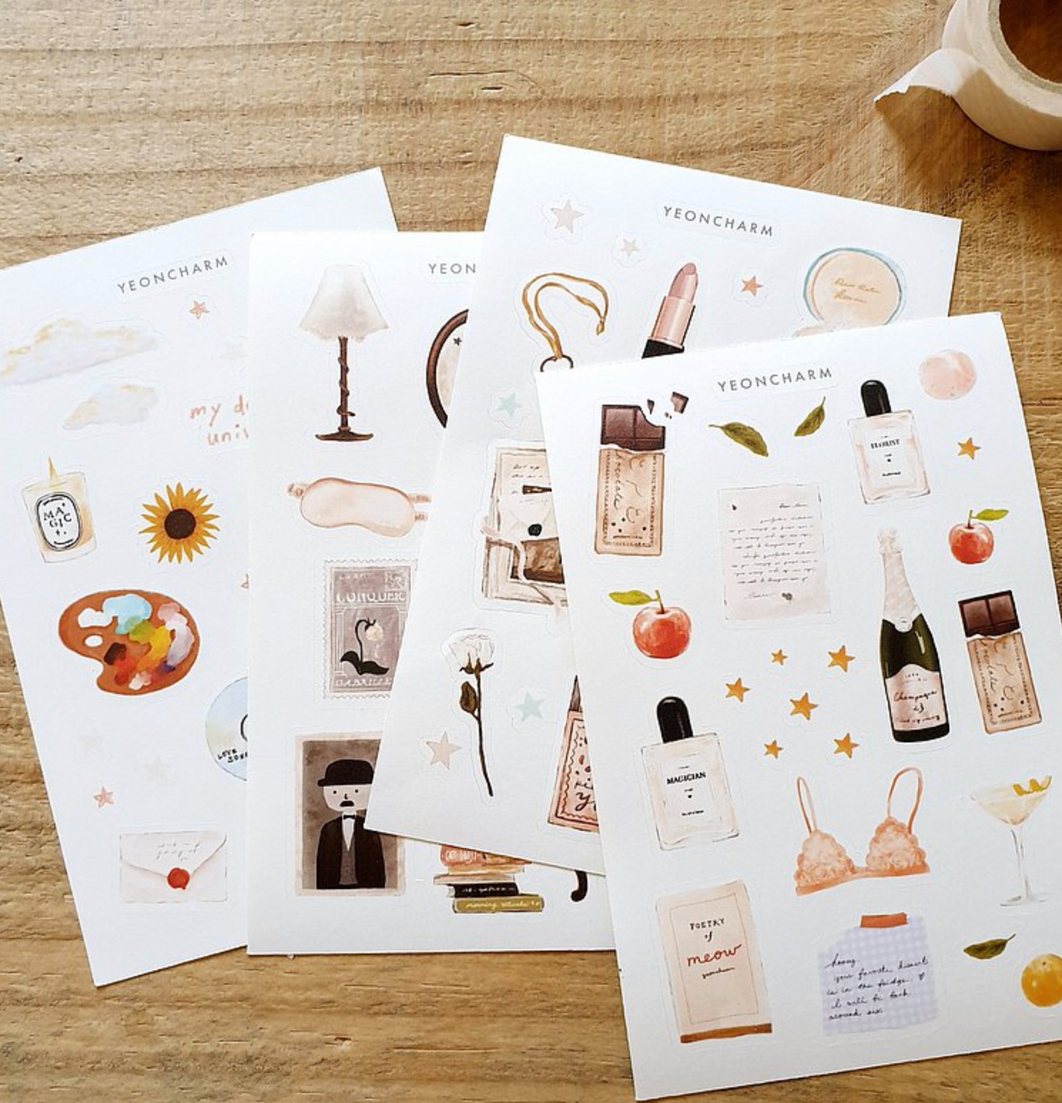 Yeoncharm Wedding Sticker Sheet - Smidapaper Ikigai Shop