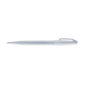 Pentel - Fude Touch Brush Sign Pen - Light Grey - Smidapaper Ikigai Shop
