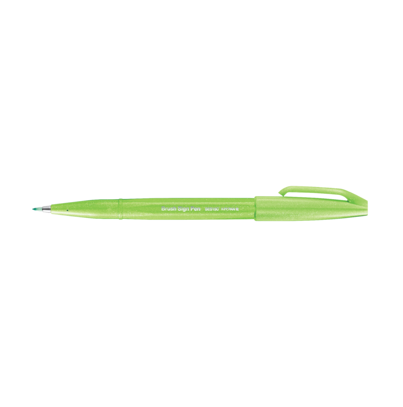 Pentel - Fude Touch Brush Sign Pen - Light Green - Smidapaper Ikigai Shop