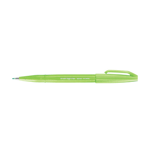 Pentel - Fude Touch Brush Sign Pen - Light Green - Smidapaper Ikigai Shop
