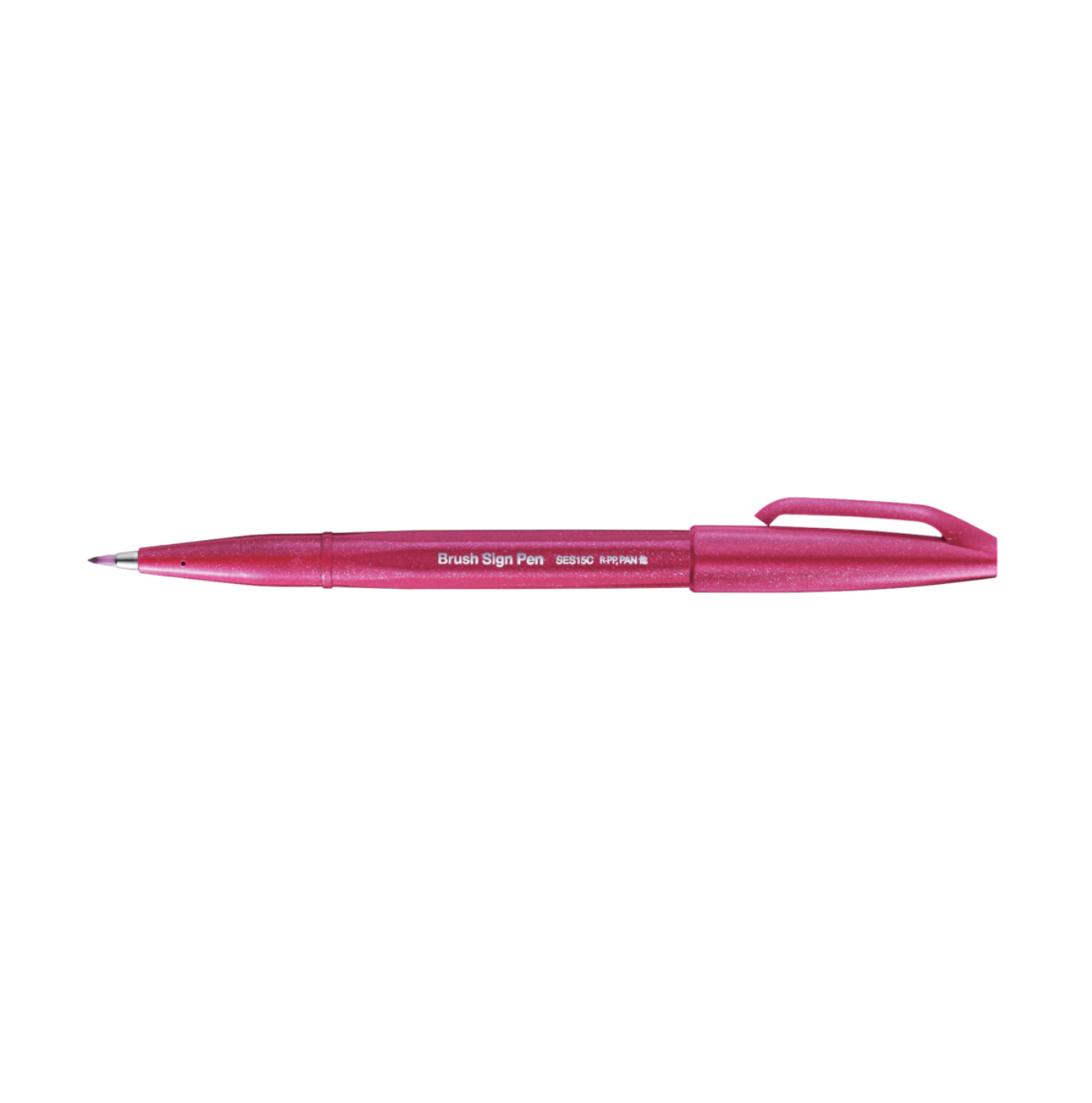 Pentel - Fude Touch Brush Sign Pen - Burgundy - Smidapaper Ikigai Shop