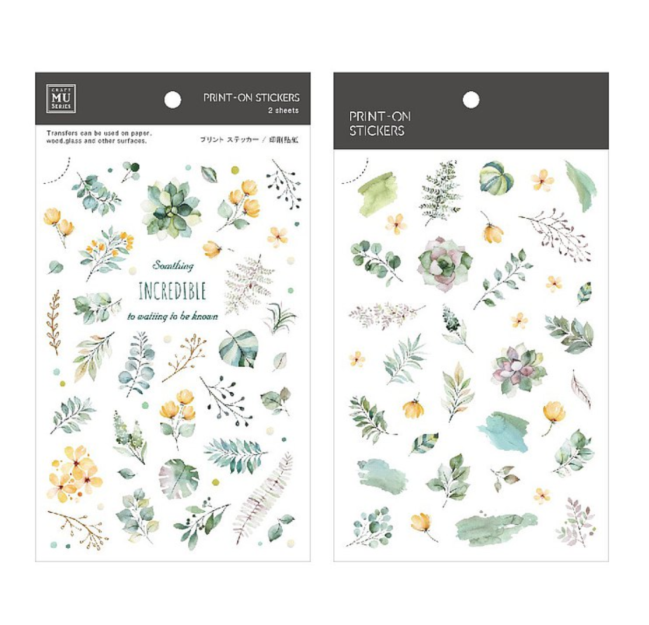 MU Print-On Stickers-123 Something Incredible is Waiting - Smidapaper Ikigai Shop