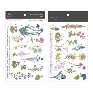 MU Print-On Stickers-127 Pressed Blooms - Smidapaper Ikigai Shop