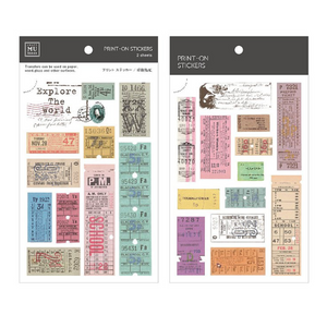 MU Print-On Stickers-129 Explore the World - Smidapaper Ikigai Shop