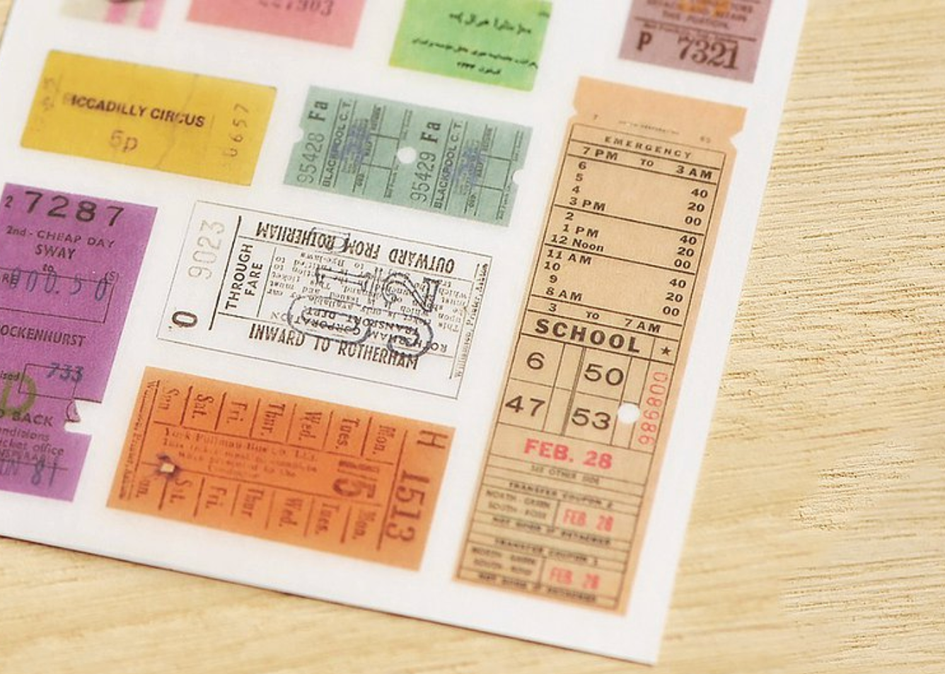 MU Print-On Stickers-129 Explore the World - Smidapaper Ikigai Shop