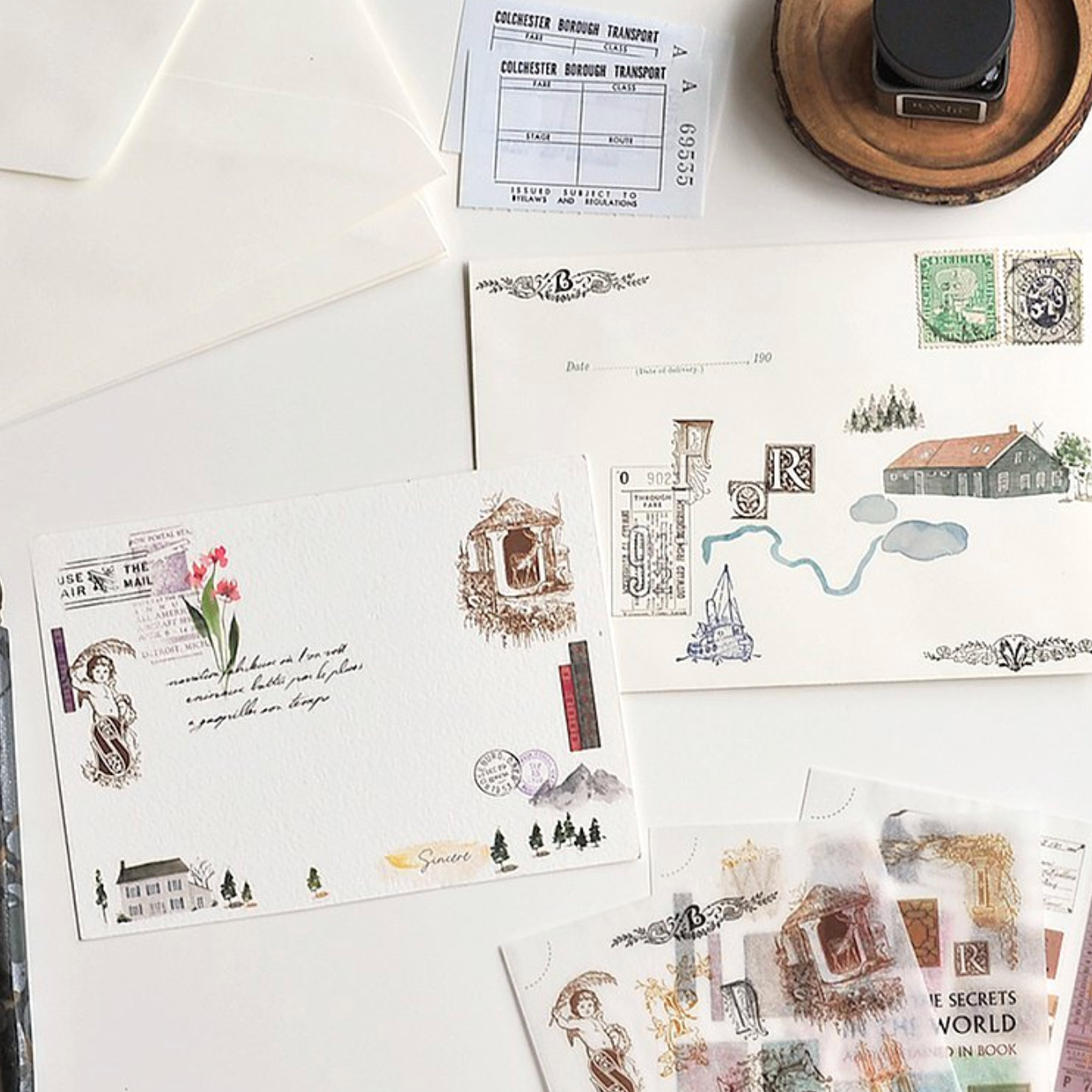 MU Print-On Stickers-130 First Day Cover - Smidapaper Ikigai Shop