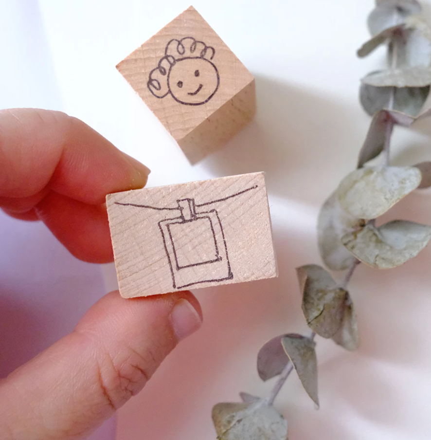 Kurukynki Hanging Polaroid Rubber Stamp - Smidapaper Ikigai Shop