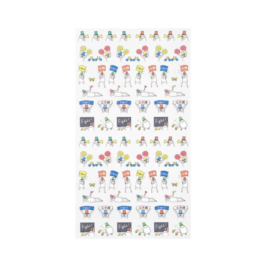 Midori Schedule Seal Mr Ojisan: Achievement Stickers - Smidapaper Ikigai Shop