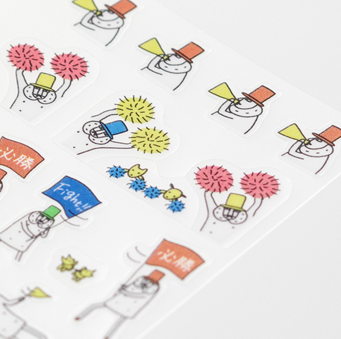Midori Schedule Seal Mr Ojisan: Achievement Stickers - Smidapaper Ikigai Shop