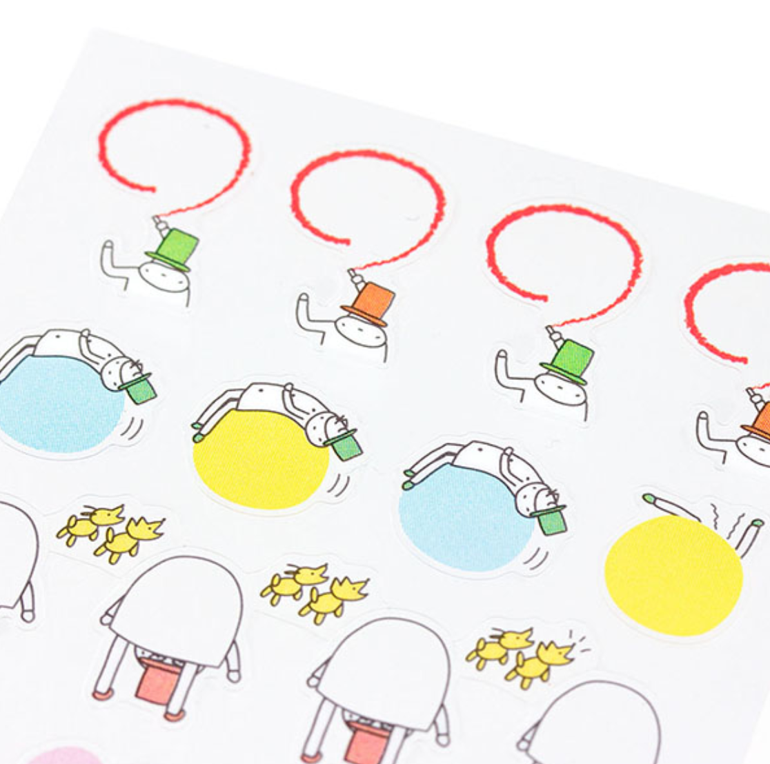 Midori Schedule Seal Mr Ojisan: Date Stickers - Smidapaper Ikigai Shop