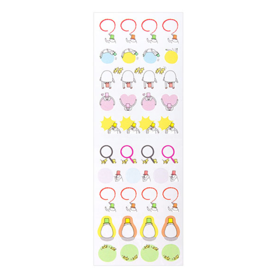 Midori Schedule Seal Mr Ojisan: Date Stickers - Smidapaper Ikigai Shop