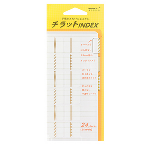 Midori Schedule Gold Patterned Tab Stickers - Smidapaper Ikigai Shop