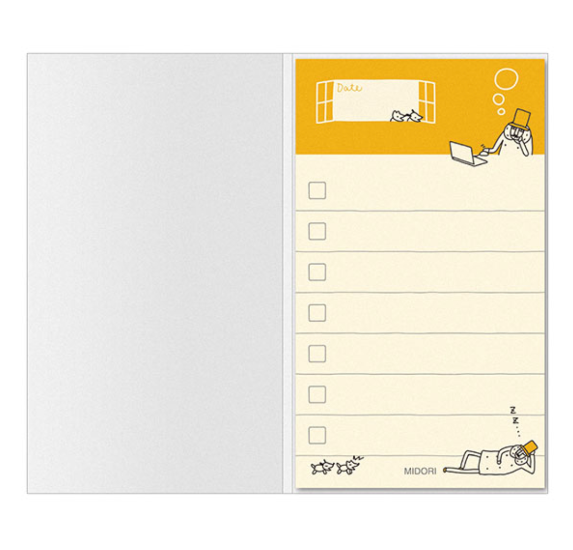 Midori Ojisan Sticky Notes- Things to Do (S) - Smidapaper Ikigai Shop
