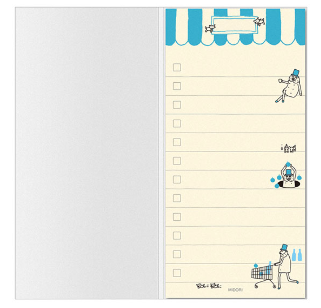 Midori Ojisan Sticky Notes- Things to Do (L) - Smidapaper Ikigai Shop