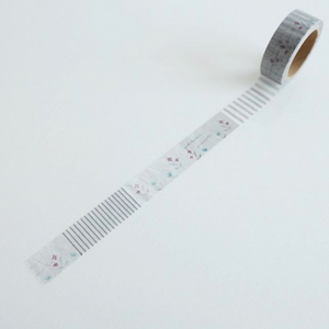 Yohaku Original Washi Tape- (CS-001) Check & Sign: Okurimono - Smidapaper Ikigai Shop