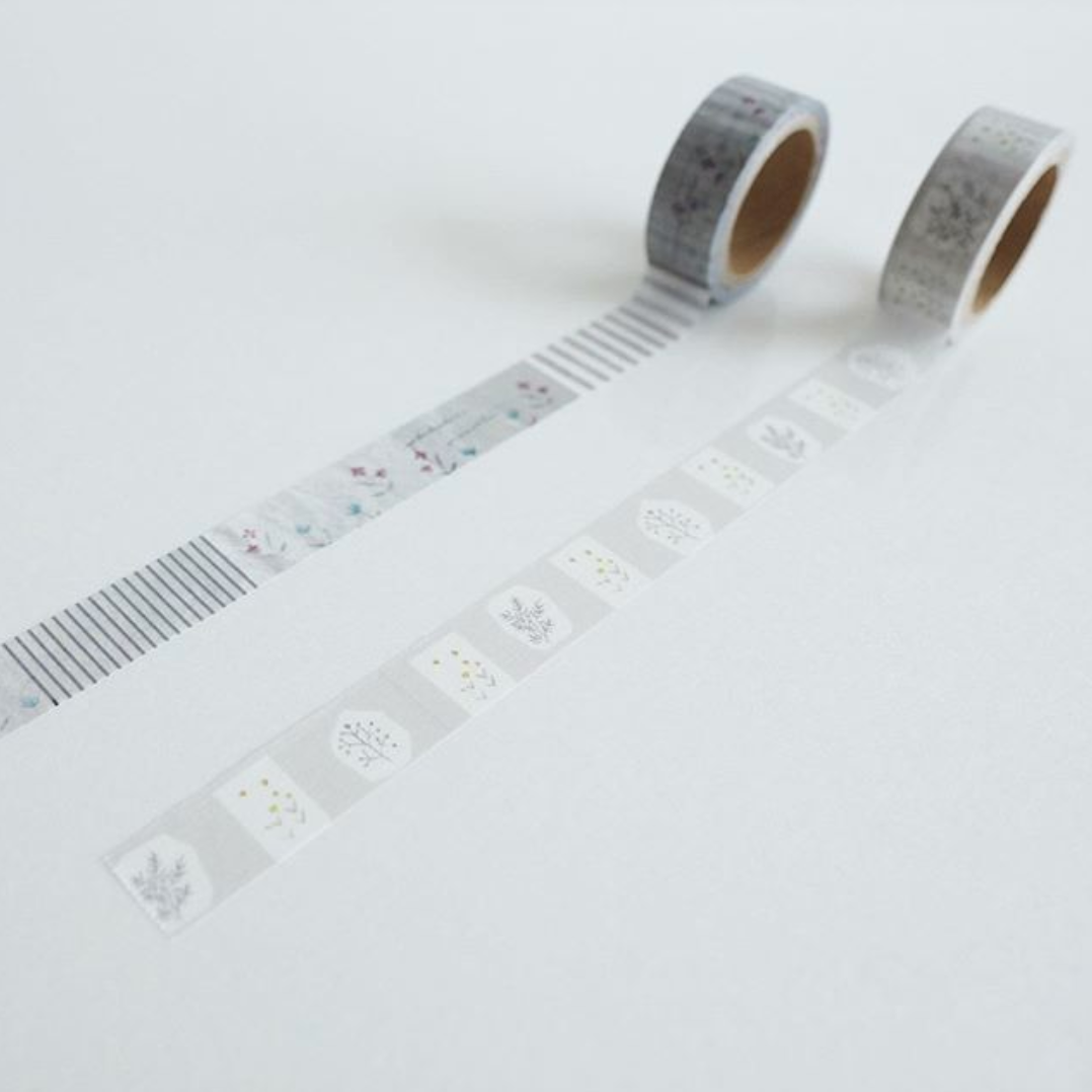 Yohaku Original Washi Tape- (CS-001) Check & Sign: Okurimono - Smidapaper Ikigai Shop