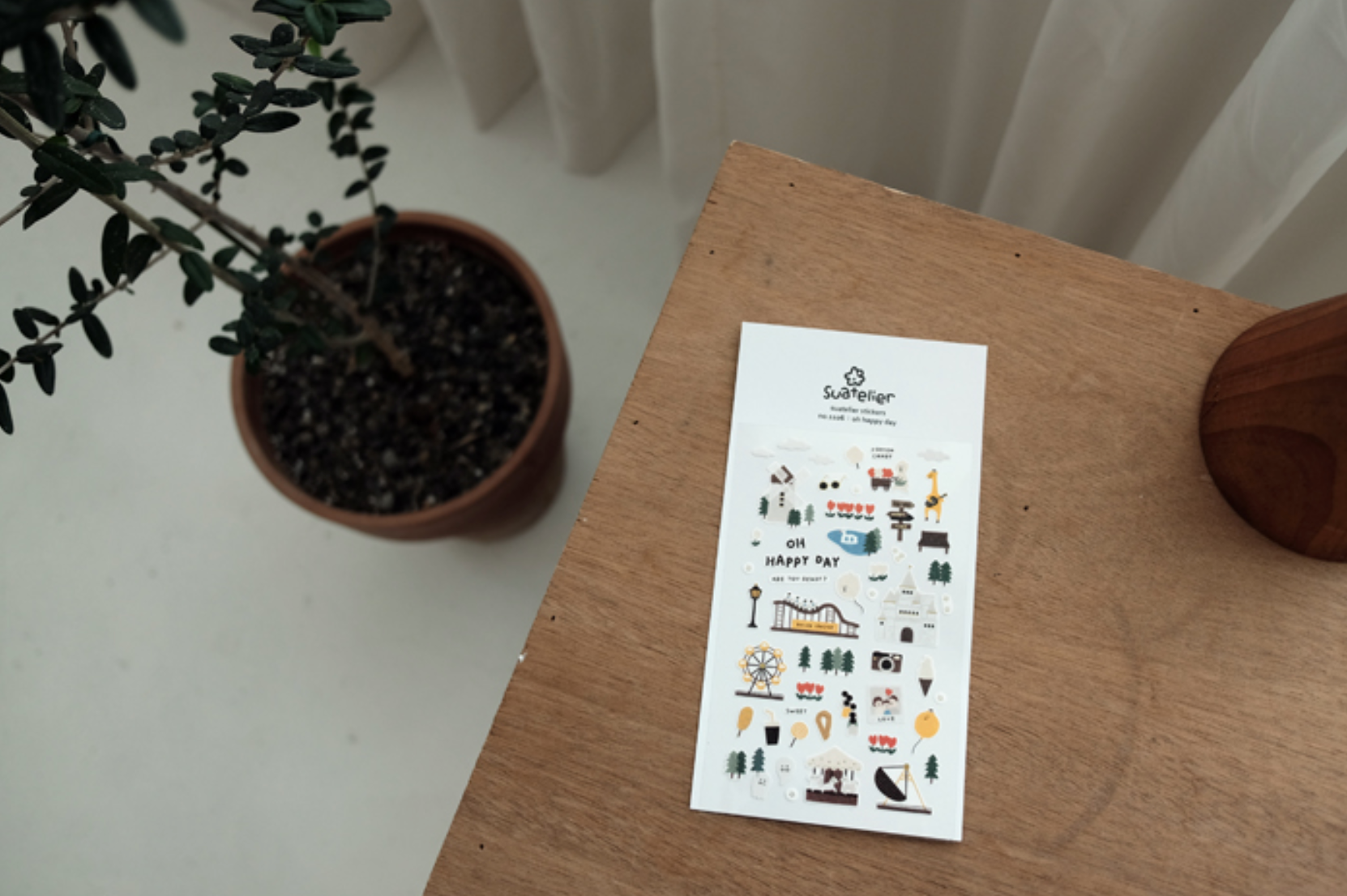 Suatelier - Stickers - Oh Happy Day - Smidapaper Ikigai Shop