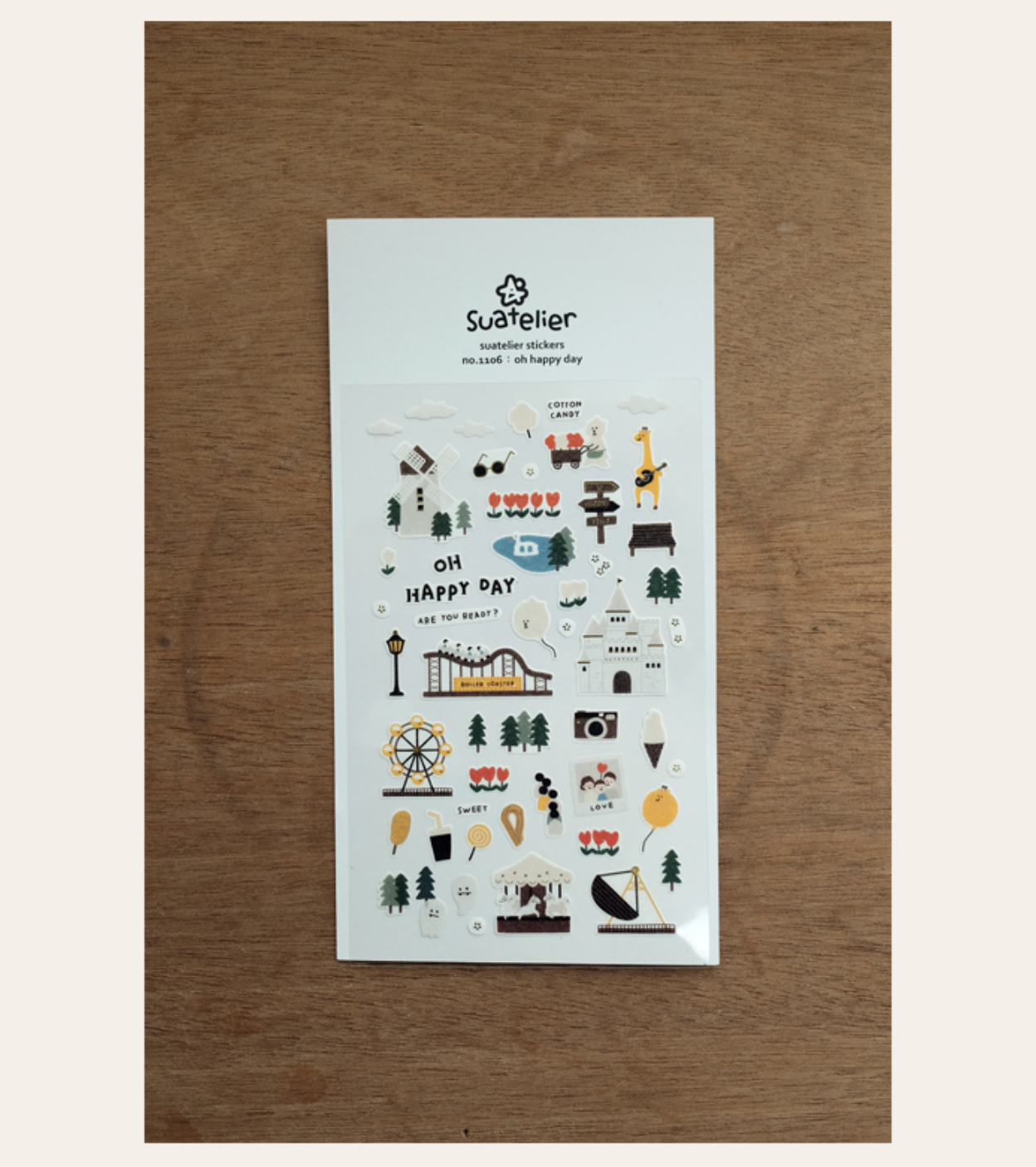 Suatelier - Stickers - Oh Happy Day - Smidapaper Ikigai Shop