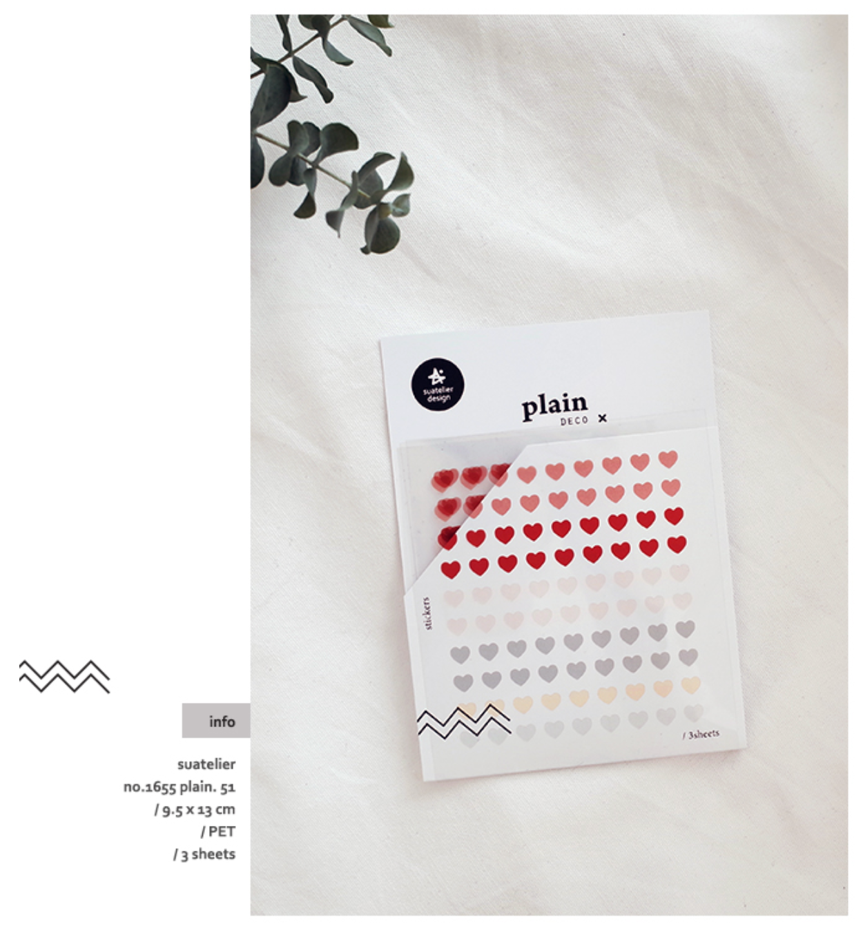 Suatelier Plain Deco x 51 - Smidapaper Ikigai Shop
