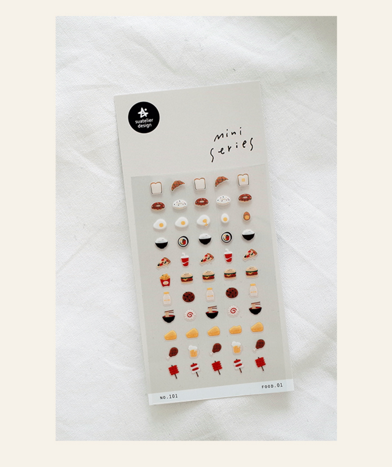 Suatelier Mini Series Stickers- Food .01 - Smidapaper Ikigai Shop
