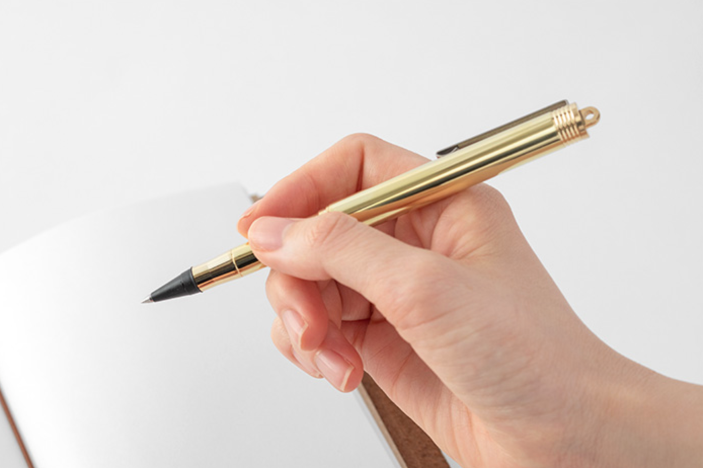 Traveler's Company TN Brass Rollerball Pen - Smidapaper Ikigai Shop