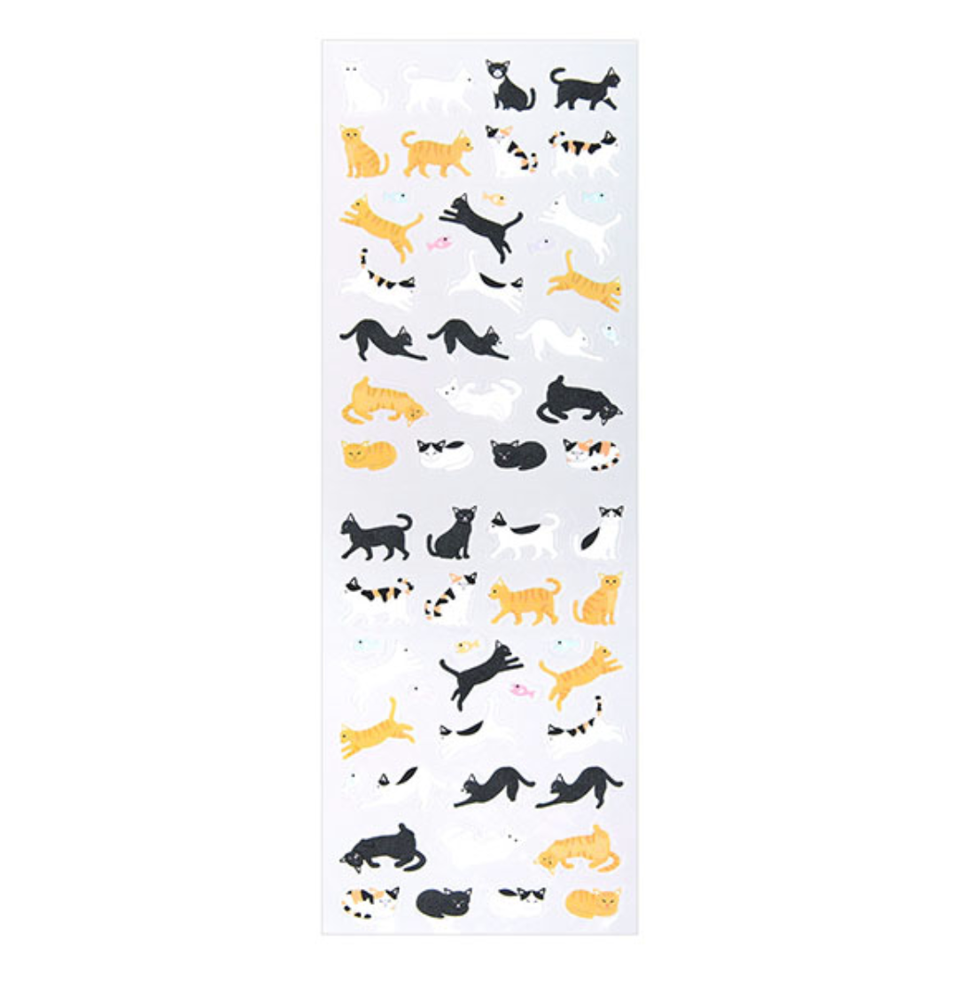 Midori Schedule Seal Cat - Smidapaper Ikigai Shop