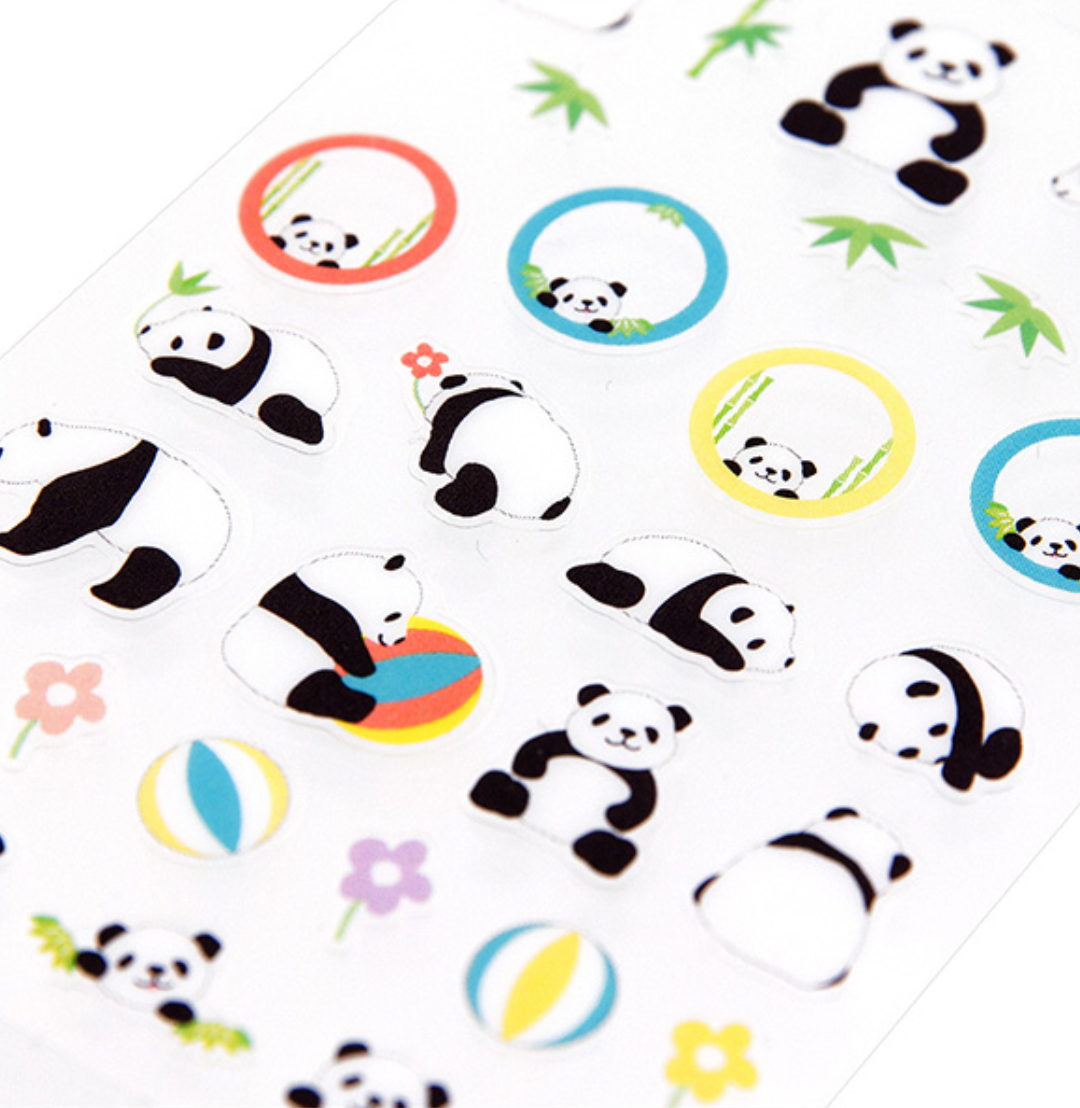 Midori Schedule Seal Panda - Smidapaper Ikigai Shop