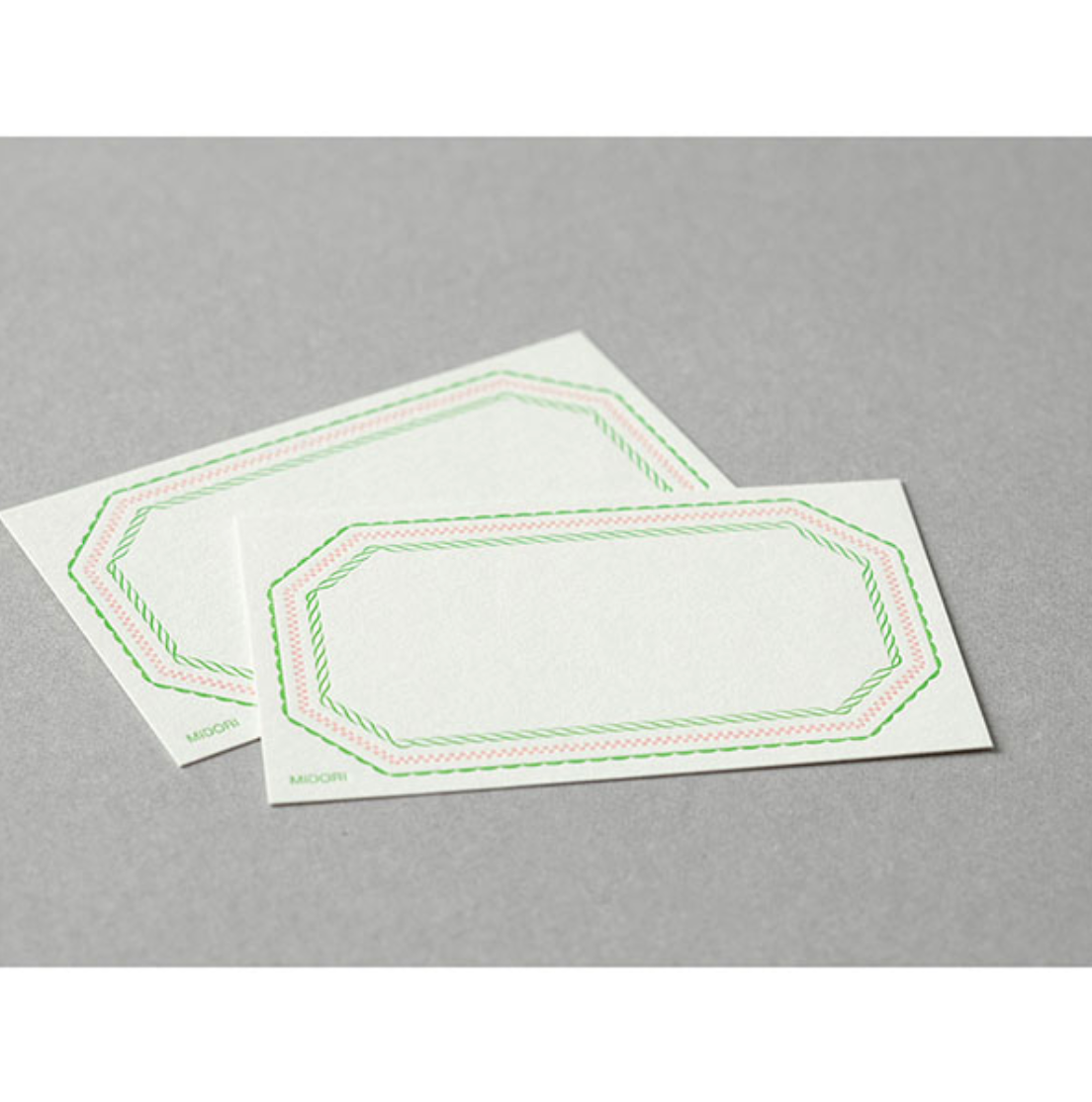 Midori Card Set: Letterpress Frame Pink - Smidapaper Ikigai Shop