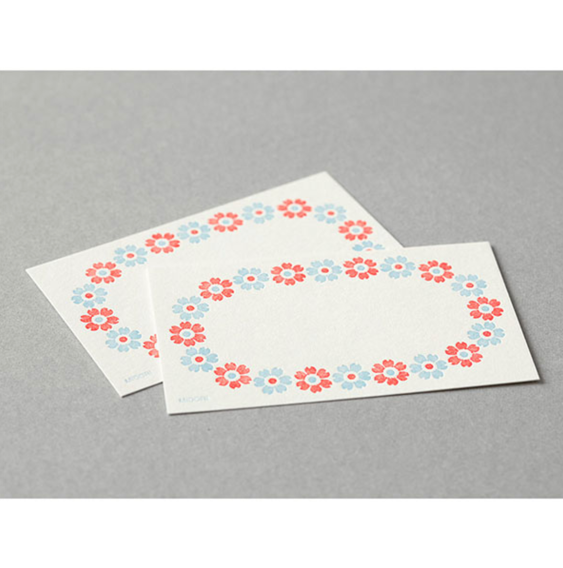 Midori Card Set: Letterpress Flower Frame - Smidapaper Ikigai Shop