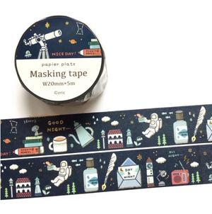 Papier Platz x Eric Series Masking Tape - Cosmic - Smidapaper Ikigai Shop