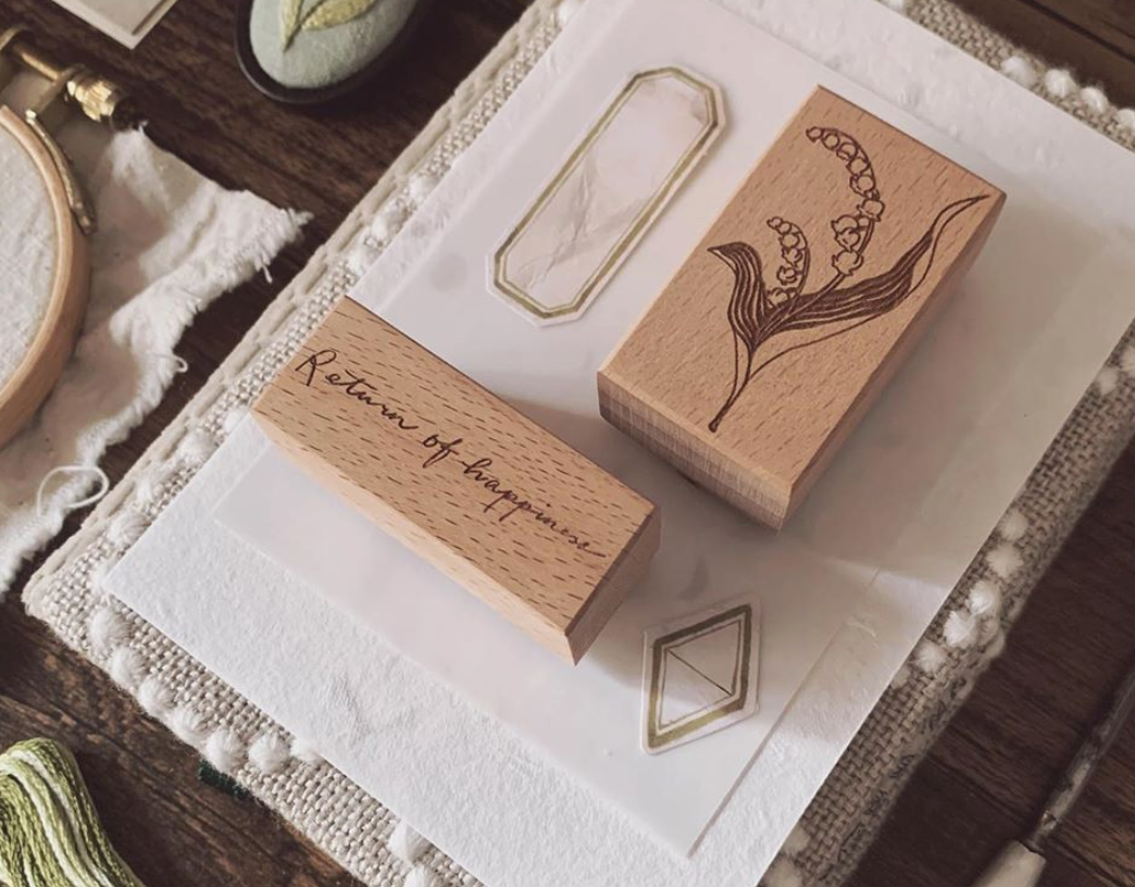 Penny.fei Lily of the Valley Rubber Stamp (set of 2) - Smidapaper Ikigai Shop