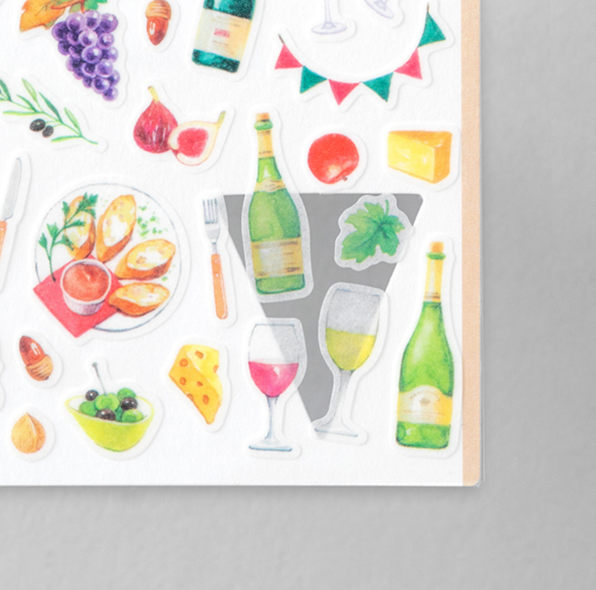 Midori Marche Stickers | Wine - Smidapaper Ikigai Shop