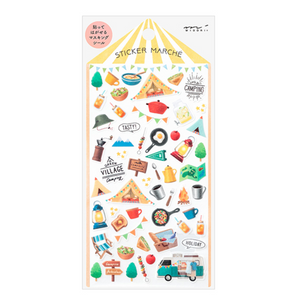 Midori Marche Stickers | Camp - Smidapaper Ikigai Shop