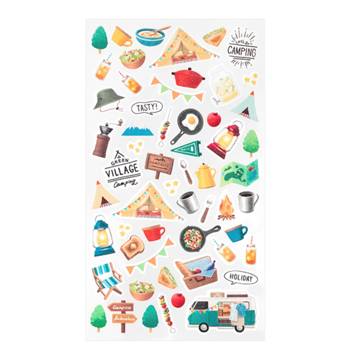 Midori Marche Stickers | Camp - Smidapaper Ikigai Shop