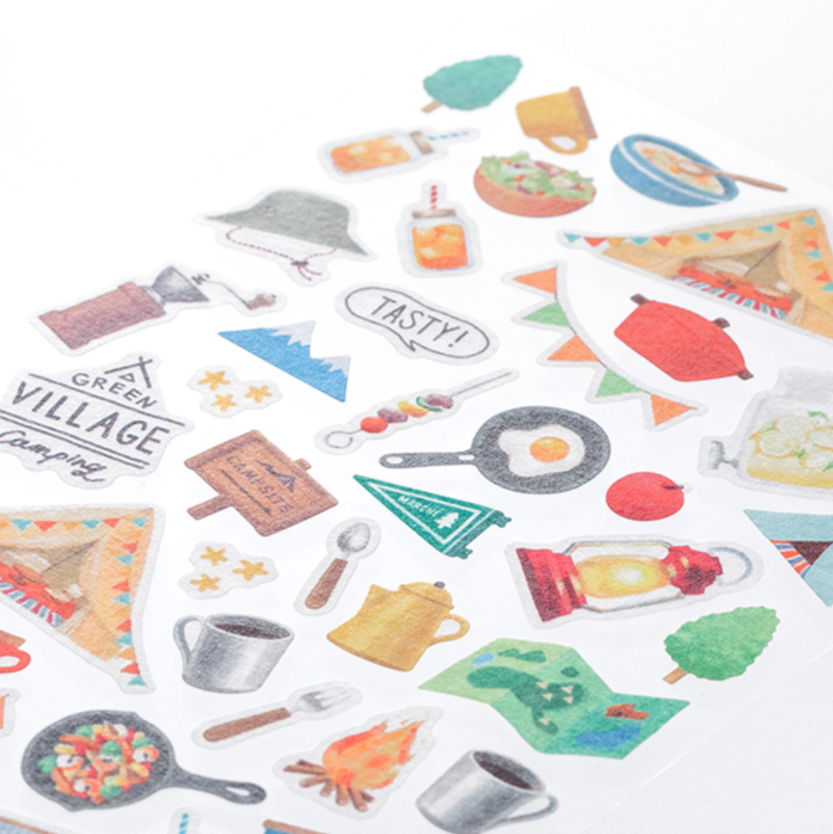 Midori Marche Stickers | Camp - Smidapaper Ikigai Shop